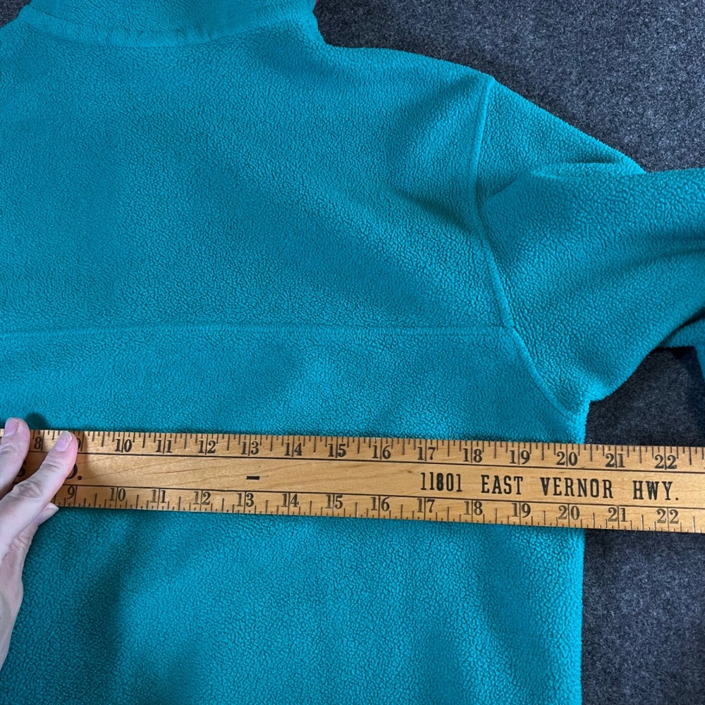 Patagonia Synchilla Fleece Pullover Teal Pink Trim Snap-T Women's Large - Picture 7 of 13